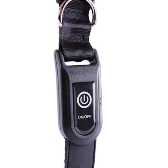 YOULY The Extrovert Black LED Dog Collar Small - Picture 4 of 5